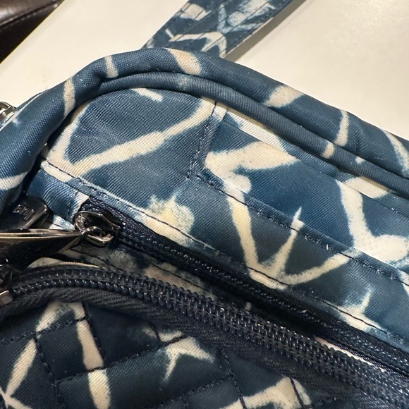 Lug Carousel XL Navy White Tie Dye Women's Bag Purse - Picture 5 of 15